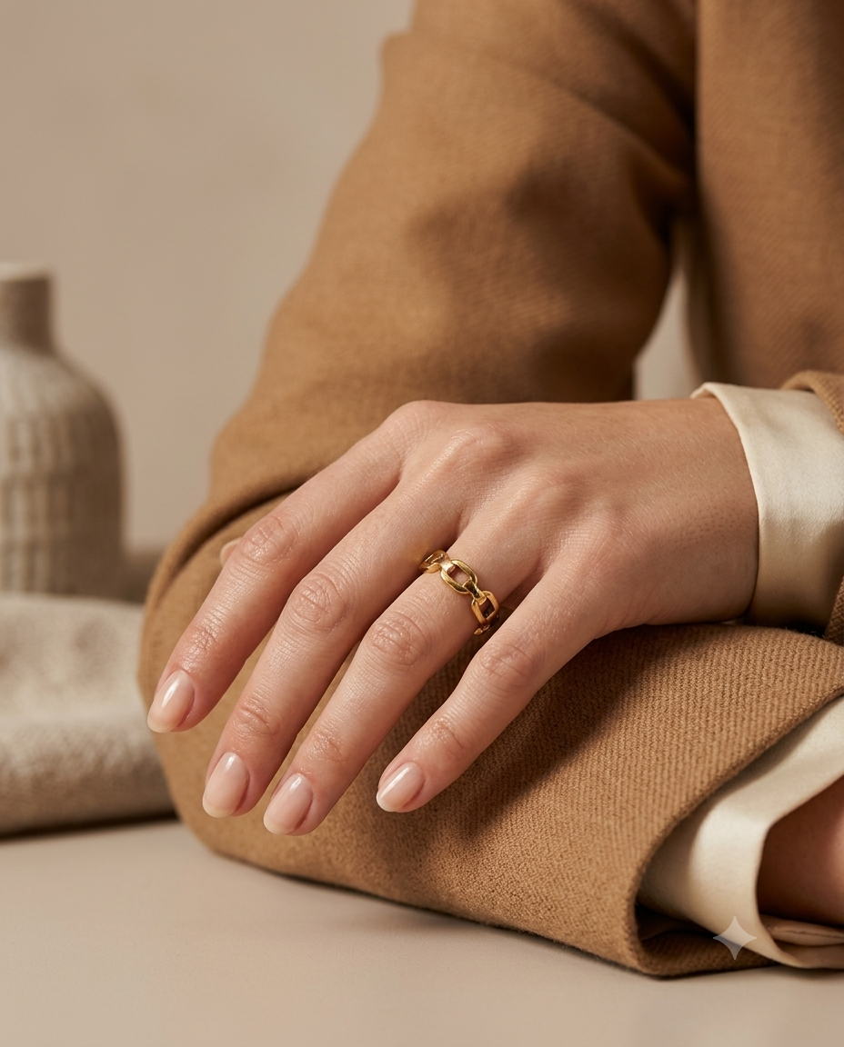 The Linked Elegance Chain Ring