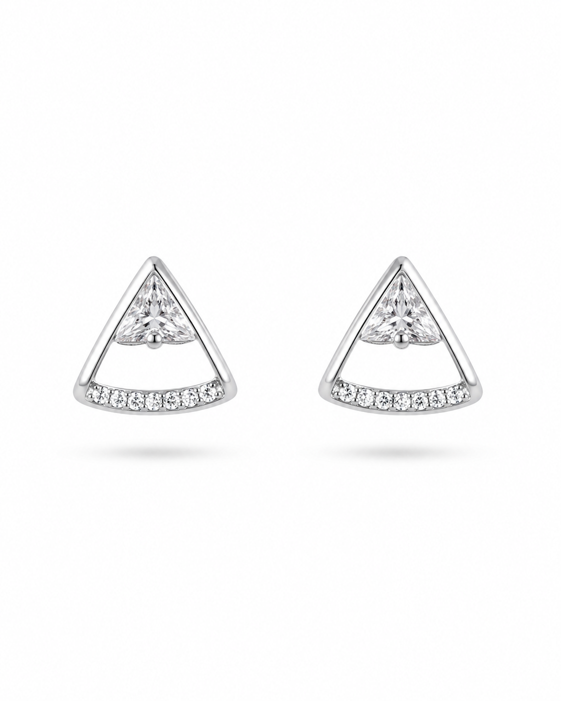 Triangle Studded Earrings