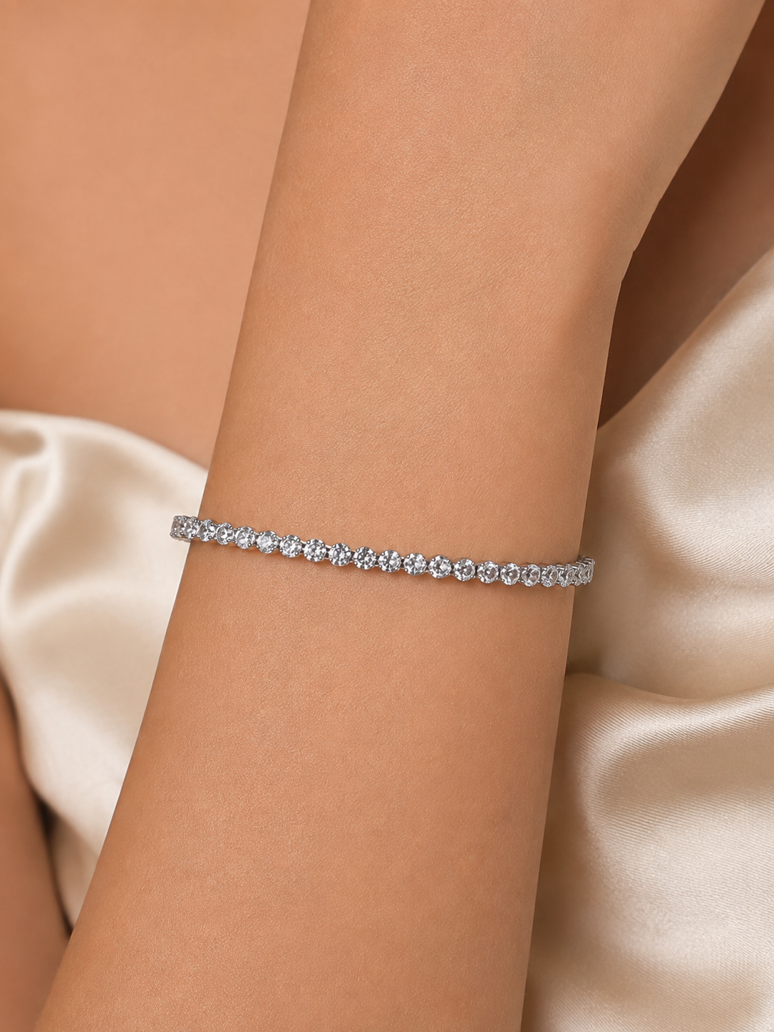 Classic Solitaire Zirconia Tennis Bracelet