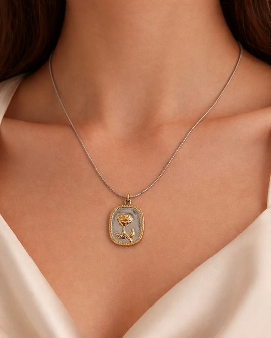 Rose Medallion Necklace