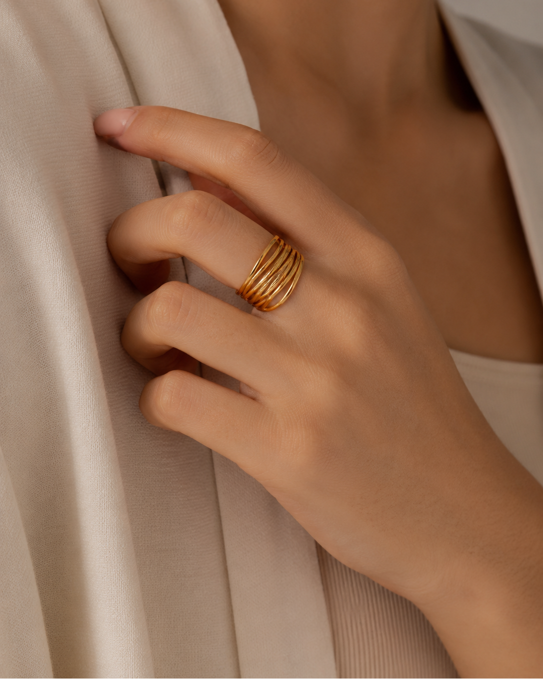 Strata Coil Ring