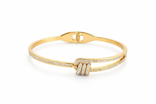 Trinity Coil Wrap Bracelet | Stylish Adjustable Spiral Jewellery