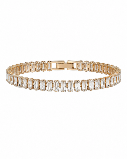 Modern Elegance Baguette Cut Tennis Bracelet