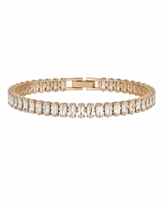 Modern Elegance Baguette Cut Tennis Bracelet