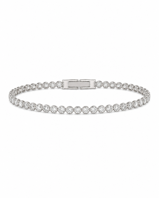 Classic Solitaire Zirconia Tennis Bracelet