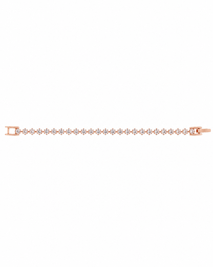 Sparkling Zig-Zag Solitaire Tennis Bracelet