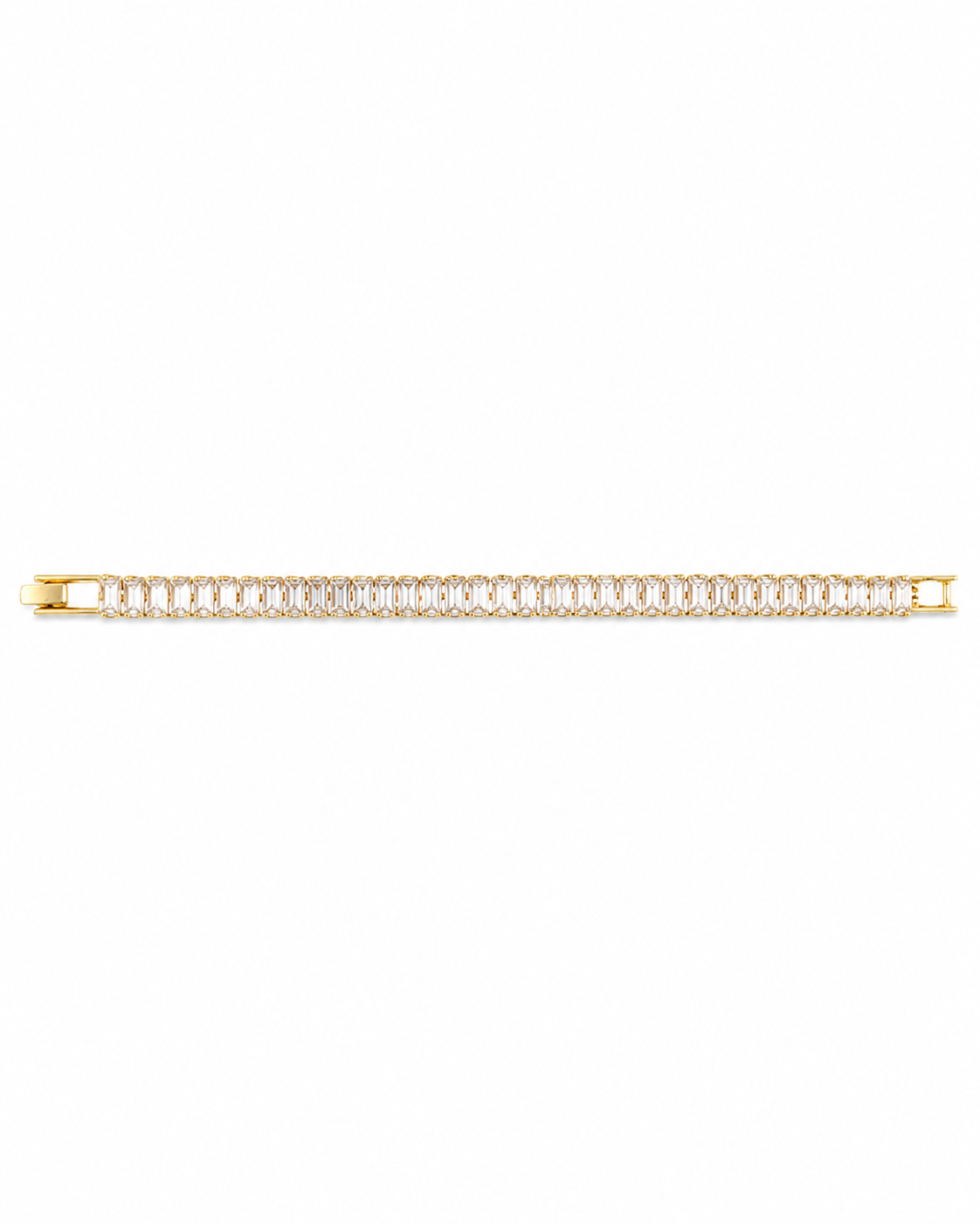 Modern Elegance Baguette Cut Tennis Bracelet