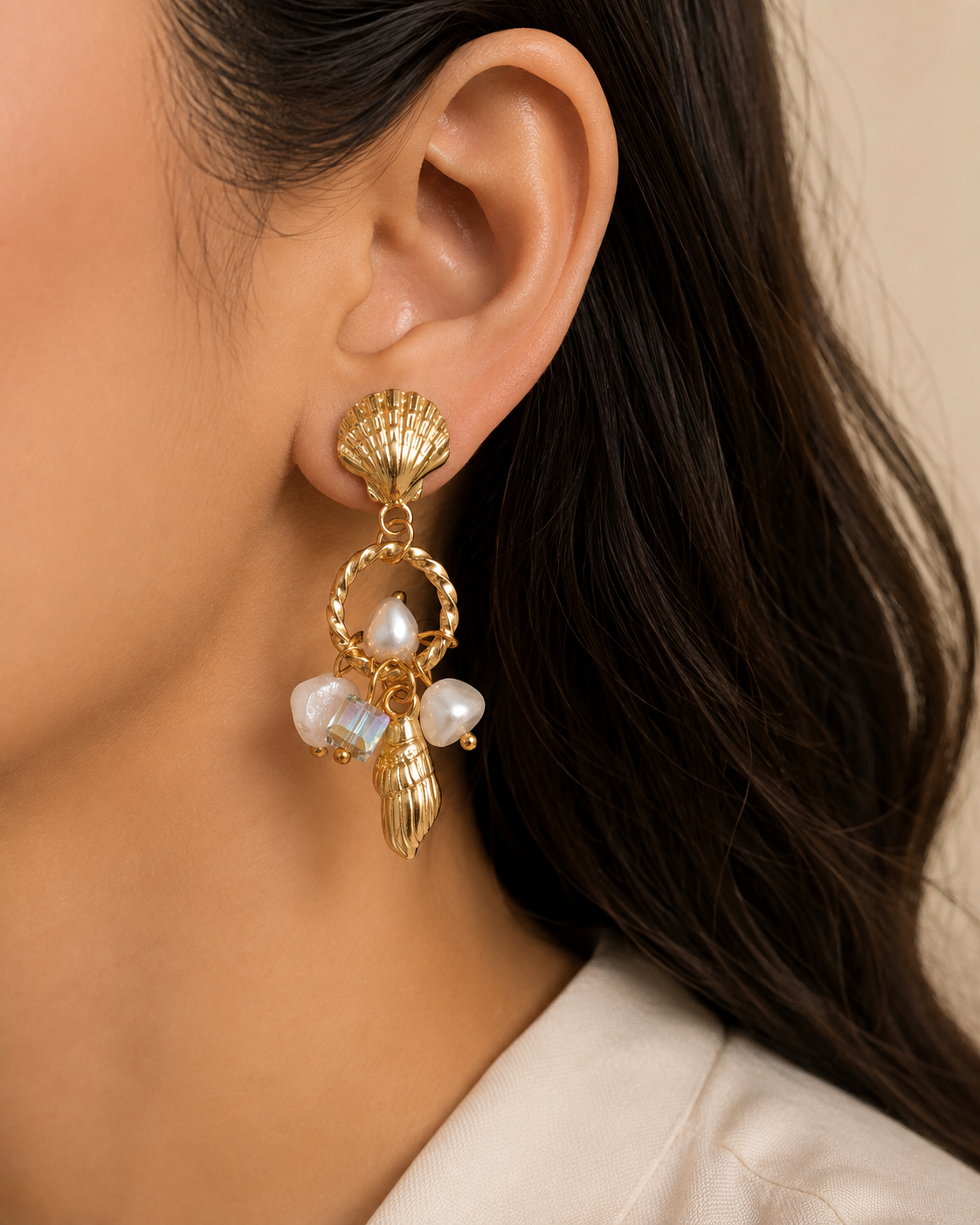 Seaside Serenade Statement Drops Earrings