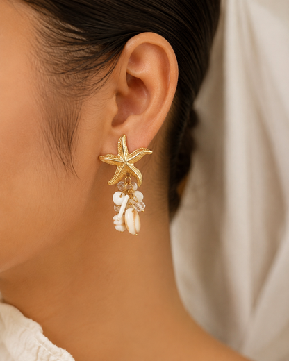 Solstice Starfish Statement Earrings