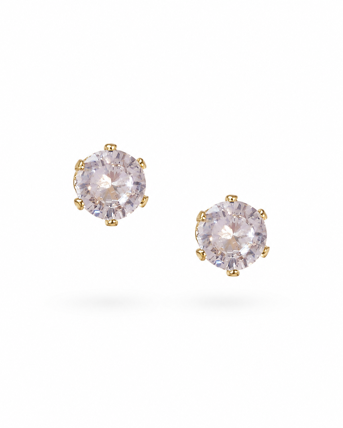 Timeless Solitaire Crystal Stud Earrings
