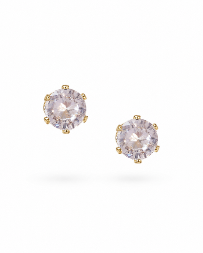 Timeless Solitaire Crystal Stud Earrings