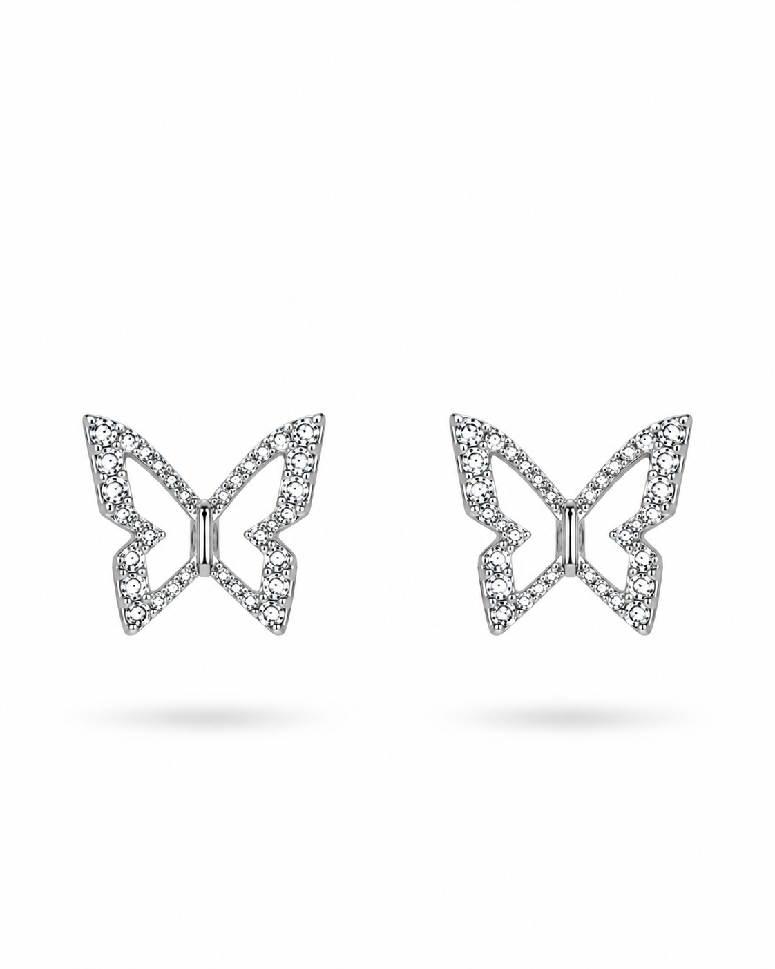 Fluttering Elegance Butterfly Stud Earrings