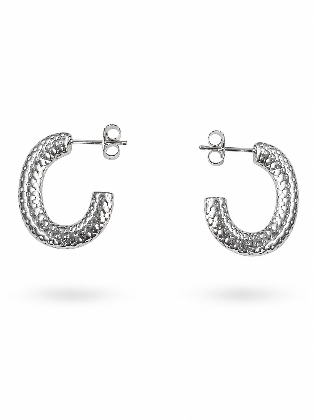 Textured Elegance Hoop Earrings