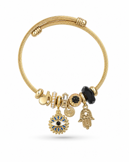Gold Evil Eye Protection Charm Pandora