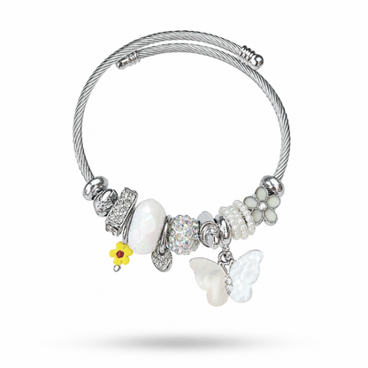 Whimsical Meadow Stainless Steel Charm Pandora