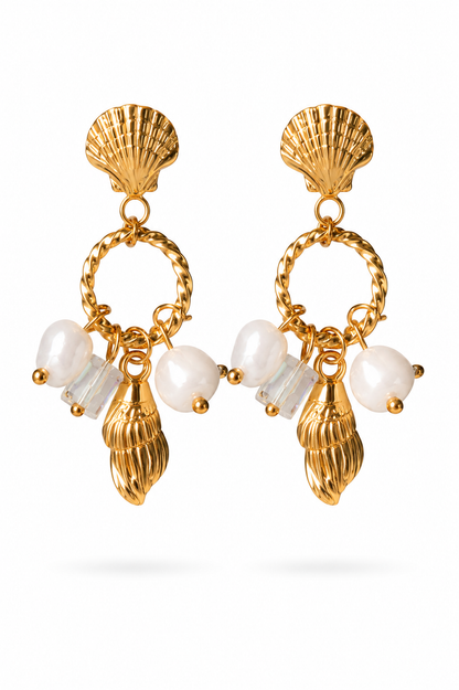 Seaside Serenade Statement Drops Earrings