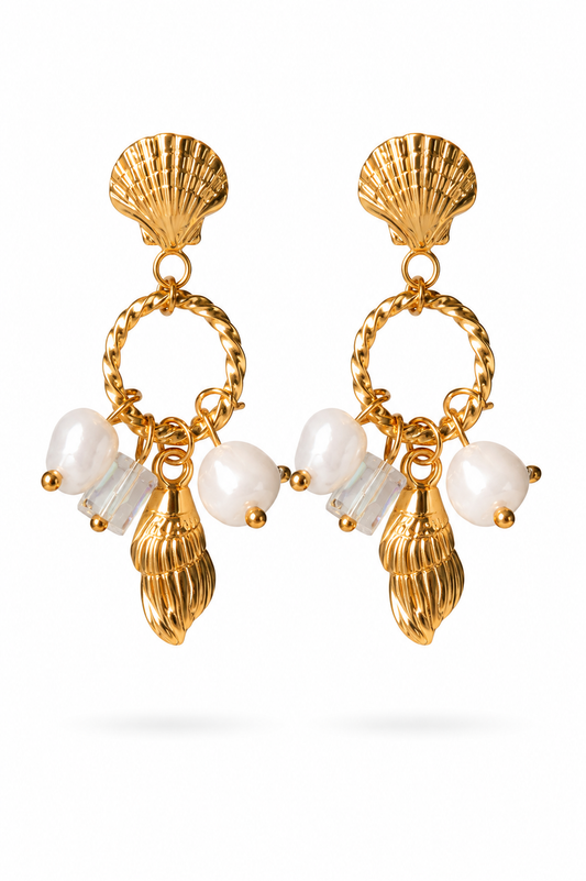Seaside Serenade Statement Drops Earrings