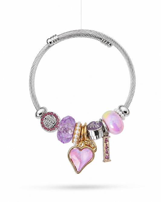 Dreamy Heart & Shell Charm Pandora