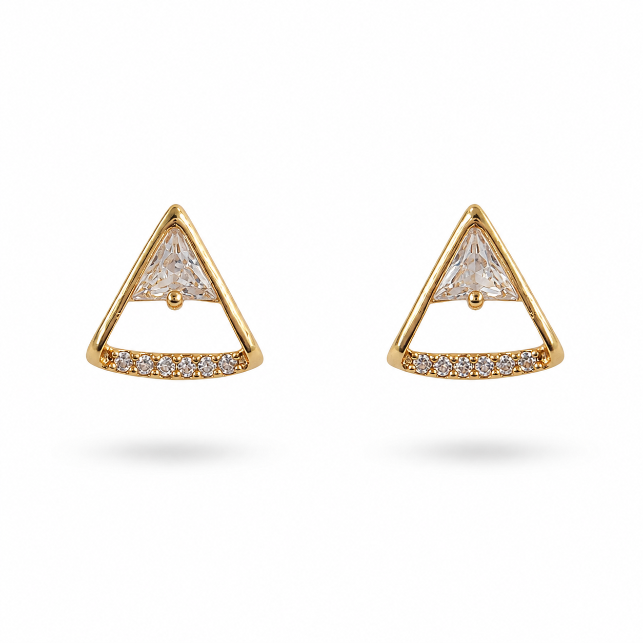 Triangle Studded Earrings